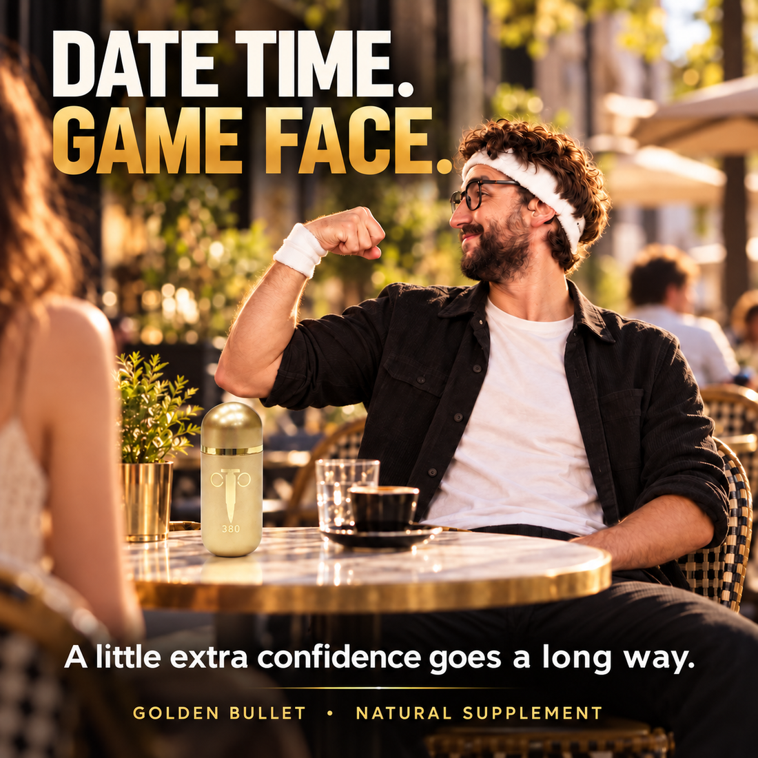 Date Time. Game Face. A Little Confidence Goes a Long Way